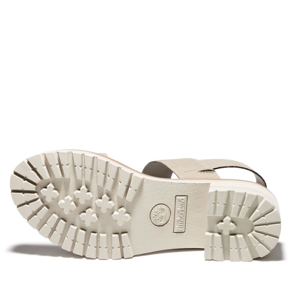 Timberland Womens Sandals Violet Marsh Strap - White - India YR1340867